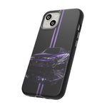 R33 Skyline Phone Case, Purple 97 JDM Sports Car Stripe Studio Cover
