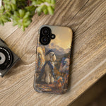 Poodle Painter Scene phone case | Artistic Dog Landscape