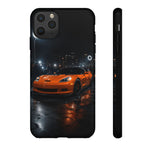 Orange C6 Neon Car Meet Tough Phone Case