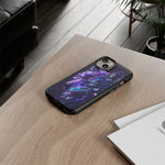 Holographic Wolf Phone Case, Fractured Prism Iridescent Cover