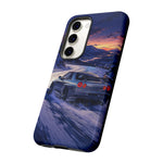 R34 GTR Skyline Snow Country Drift JDM Tough Phone Case