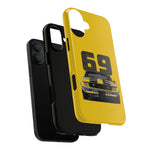 1969 Camaro Z28 Yellow Front View Muscle Car Tough Phone Case