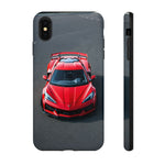 Red C8 Z06 Track Wing Tough Phone Case Cover Gift Art