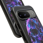 Holographic Skull Phone Case, Shattered Glass Iridescent Cover