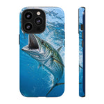 Spanish Mackerel Strike Phone Case Saltwater Fishing Gift for Anglers