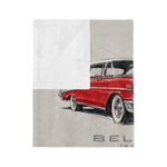 1957 Chevy Bel Air Illustration Microfiber Blanket | Classic Car Throw