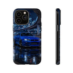 Skyline GT-R R34 Bayside Blue Tokyo Night Art Tough Phone Case