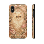 Persian Cat Floral Art Nouveau Tough Phone Case