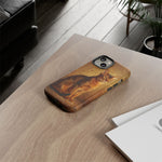 Abyssinian Warm Ticked Portrait Art Tough Phone Case