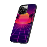 Classic Grid Sunset Vaporwave Art Tough Phone Case