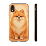Pomeranian Tiny Fox Fluffy Art Tough Phone Case
