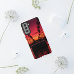 Black Gold Trans Am Sunset Tough Phone Case - Palm Boulevard Art