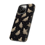 Vintage Ghost Pattern phone case | Halloween spooky stars design