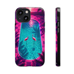 Neon Flamingo Pool Vaporwave Art Tough Phone Case