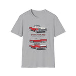 1959 Fairlane 500 Vintage Car T-Shirt | Classic Red 1950s Automobile Tee
