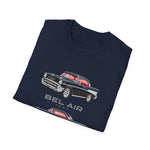 Classic 1957 Chevy Bel Air Hardtop Car Trio Illustration T-Shirt