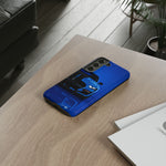 Blue Mustang Art Phone Case, GT500 American Muscle Car Tough Cover for Men