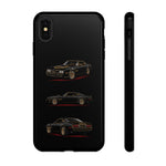 Trans Am Phone Case Black Gold, Three-View Vector Tough Cover
