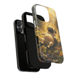 Pug in Sunbeams phone case | Dog Lover Tough Cover