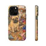 Guilty French Bulldog Phone Case, Confetti Watercolor Cover