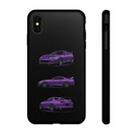 MK4 Supra Phone Case Purple, Three-View Vector Cover