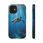 Sea Turtle Ocean Scene phone case | underwater marine life tough cover