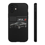 Black ZL1 Camaro Phone Case Muscle Car Tough Cover Gift Art
