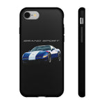 1996 C4 Grand Sport Phone Case | Blue White Sports Car Design