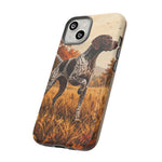 German Shorthaired Pointer Pointing Art Tough Phone Case