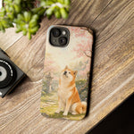 Akita under Cherry Blossoms Dog Breed Phone Case