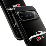 1970 Camaro Z28 White Silhouette Tough Phone Case Cover Gift