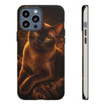 Burmese Golden Sable Portrait Art Tough Phone Case