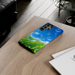 Bubbles Over Grass phone case | Tough Cover