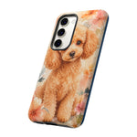 Miniature Poodle Whimsical Watercolor Art Tough Phone Case