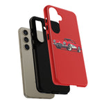 Red Classic Corvette C1 Illustration phone case | Retro Car Tough Case