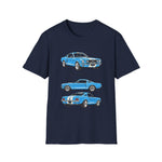 1965 Mustang Fastback T-Shirt | Vintage Car Illustration, Retro Racing