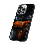 Orange C6 Neon Car Meet Tough Phone Case