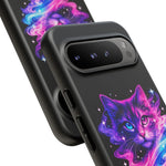 Galaxy Cat Cosmic Swirl Vaporwave Phone Case Mystical Tough Case