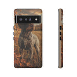 German Wirehaired Pointer Autumn Art Tough Phone Case