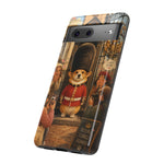 Corgi Royal Guard phone case | Cute British corgi soldier illustration