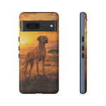 Rhodesian Ridgeback African Savanna Art Tough Phone Case