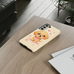 Golden Retriever Heart Eyes Kawaii Pet Dog Art Tough Phone Case