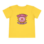 Donut Worry Be Happy Funny Toddler Boys Girls T-Shirt Baby Shower