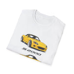 Yellow S2000 Car Trio Illustration T-Shirt | Sports Car JDM Design