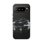 Black Sports Car Illustration 2023 Challenger SRT phone case | Car Drift Reflection