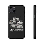 White S2000 Roadster Collage JDM Tough Phone Case Cover Gift