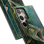 Northern Pike Phone Case, Weed Bed Fishing Strike Cover, Gift