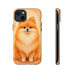 Pomeranian Tiny Fox Fluffy Art Tough Phone Case