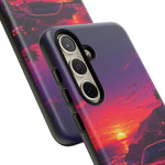 FD RX-7 Retro Sunset Sports Car Tough Case | Neon Vaporwave Beach Drive