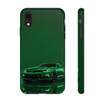 Racing Green Camaro Phone Case, Sports Muscle Car Tough Cover